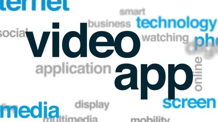 Sticker - Video app animated word cloud, text design animation.