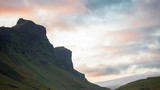 Fototapeta Na ścianę - Iceland, high mountain cliff. Beautiful landscape