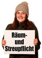 Sticker - Räum- und Streupflicht