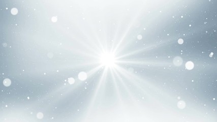Wall Mural - abstract silver light background with glitter sparkles. light in center.