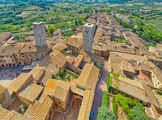 Wall Mural - cityscape of San Gimignano