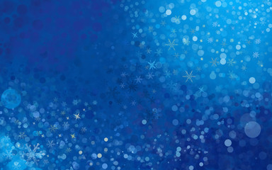 Abstract christmas background with snowflakes