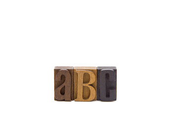 Canvas Print - ABC in Type Set Letters