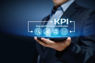 Wall Mural - kpi key performance indicator business internet technology concept