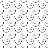 Fototapeta Dinusie - Seamless black and white background from spirals, vector illustration.