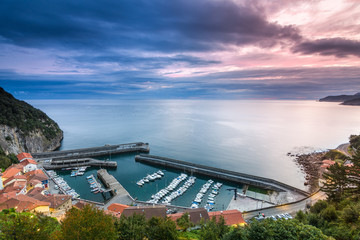 small fishing village of elantxobe at basque country, Spain