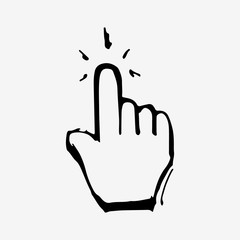 Hand cursor arrow