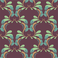 Seamless abstract floral pattern,mandala pattern