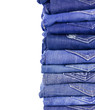 © asanee_photo - jeans denim isolated on white background.