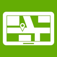 Canvas Print - Navigation icon green