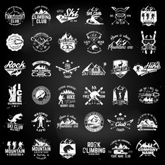 Wall Mural - set of extreme adventure badges. concept for shirt or logo, print, stamp or tee.