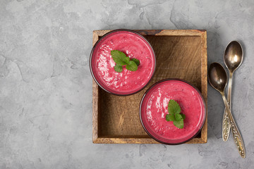 Poster - red berry fruit smoothies