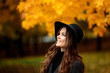 © Anastasiya - Portrait of very beautiful woman in autumn park