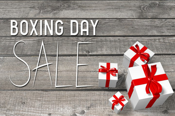 Sticker - Boxing Day sale illustration