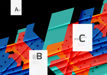 Colorful abstract shapes background