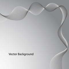 Wall Mural - abstract gray wave. vector abstract background of wave. black and white halftone vector illustration