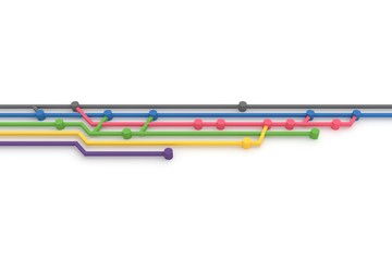 Wall Mural - abstract background of source code branch. 3d rendering.