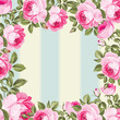 Floral Background for Vintage Label. Vector illustration.