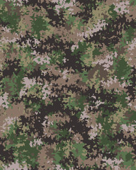 Wall Mural - Digital fashionable camouflage pattern, fashion design. Seamless illustration