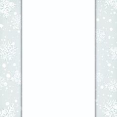 Wall Mural - Blank Christmas greeting card template.