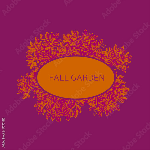 fall red and orange tree an...