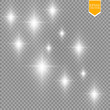 © denzelll - Glow light effect. Vector illustration. Christmas flash Concept.