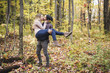 © Louis-Paul Photo - Young couple in love in a park on a autumn day