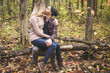 © Louis-Paul Photo - Young couple in love in a park on a autumn day