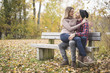 © Louis-Paul Photo - Young couple in love in a park on a autumn day