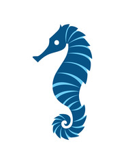 Wall Mural - seahorse logo