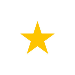gold star icon on a white background. vector illustration