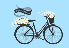 Bicycle With Camomile