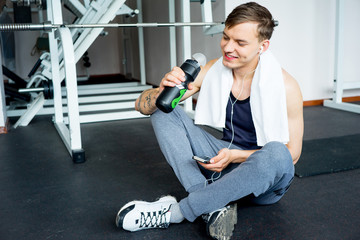 Wall Mural - Man at a gym