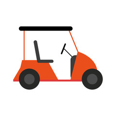 Sticker - golf cart icon image vector illustration design 