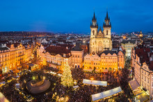 Christmas Market In Prague, Czech Republic