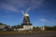 A view of a typical windmill in Oland, Sweden (wide angle)