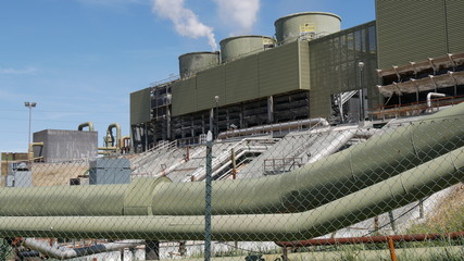 Centrale geotermica elettricità produzione di energia green power