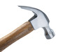 © Gerald Bernard - Wood Handle Claw Hammer on White