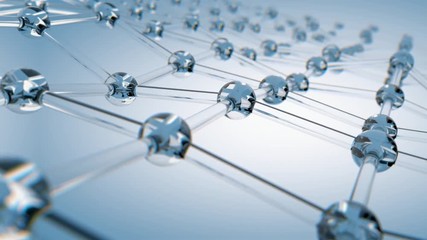 Futuristic Glass Network Array Background Seamless Loop