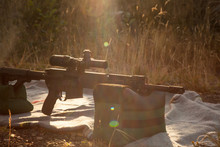223 Rifle At Sunset