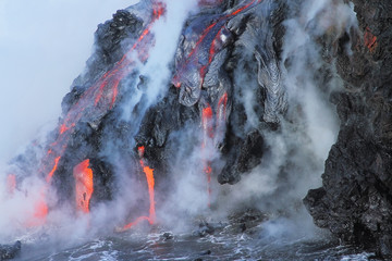 Wall Mural - Lava flows from the Kilauea volcano