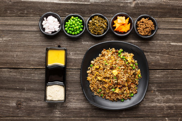 Wall Mural - tasty japanese food on table