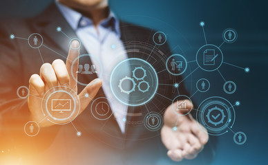 automation software technology process system business concept