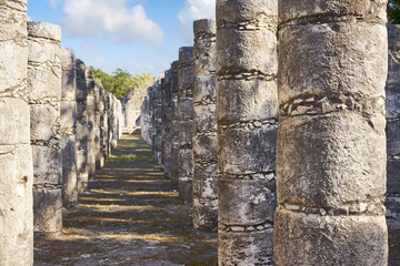 Poster - Chichen Itza one thousand columns temple