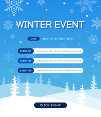 Poster - Winter sale event design