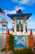 Holbox Island virgin statue in Quintana Roo