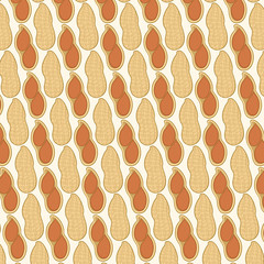 background pattern with peanut in shell