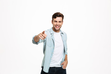 Sticker - Portrait of a cheerful young man standing