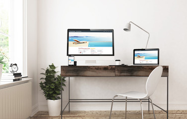 Poster - home office devices awesome luxury resortresponsive design
