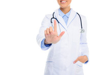 Pointing Female Doctor